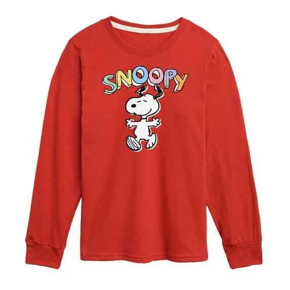 Peanuts - Snoopy Sketchy - Youth Long Sleeve Tee