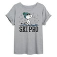 thumbnail image 1 of Peanuts - Snoopy Ski Pro - Juniors Ideal Flowy Muscle T-Shirt, 1 of 6