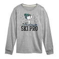 thumbnail image 1 of Peanuts - Snoopy Ski Pro - Toddler And Youth Long Sleeve Graphic T-Shirt, 1 of 6