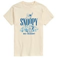 thumbnail image 1 of Peanuts - Snoopy Ski Resort Mountains - Men's Short Sleeve Graphic T-Shirt, 1 of 6