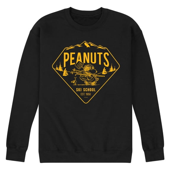 Peanuts - Snoopy Ski School EST 1950 Men's Graphic Fleece Sweatshirt