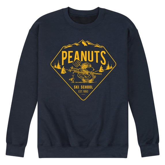Peanuts - Snoopy Ski School EST 1950 Men's Graphic Fleece Sweatshirt