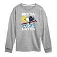 thumbnail image 1 of Peanuts - Snoopy Ski Ya Later - Toddler And Youth Long Sleeve Graphic T-Shirt, 1 of 6