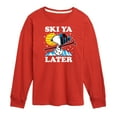 thumbnail image 1 of Peanuts - Snoopy Ski Ya Later - Toddler And Youth Long Sleeve Graphic T-Shirt, 1 of 6