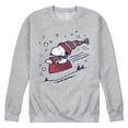 thumbnail image 1 of Peanuts - Snoopy Sledding - Men's Crew Neck Fleece Pullover, 1 of 6