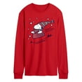 thumbnail image 1 of Peanuts - Snoopy Sledding - Men's Long Sleeve T-Shirt, 1 of 5