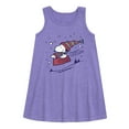 thumbnail image 1 of Peanuts - Snoopy Sledding - Toddler & Youth Girls A-line Dress, 1 of 5