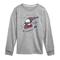 thumbnail image 1 of Peanuts - Snoopy Sledding - Toddler & Youth Long Sleeve Graphic T-Shirt, 1 of 6
