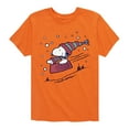 thumbnail image 1 of Peanuts - Snoopy Sledding - Toddler & Youth Short Sleeve Graphic T-Shirt, 1 of 6