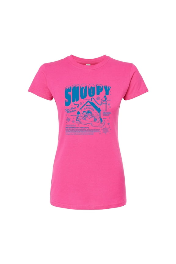 - Snoopy Snocone - Juniors Fitted Graphic T-Shirt