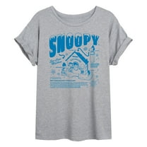 Peanuts - Snoopy Snocone - Women's Oversized Graphic T-Shirt