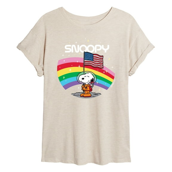 Peanuts - Snoopy Space Badge - Juniors Ideal  T-Shirt
