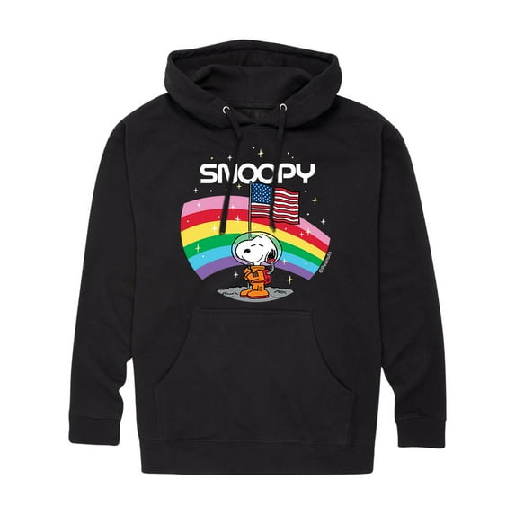Peanuts - Snoopy Space Badge - Men's Pullover Hooded Fleece Sweatshirt