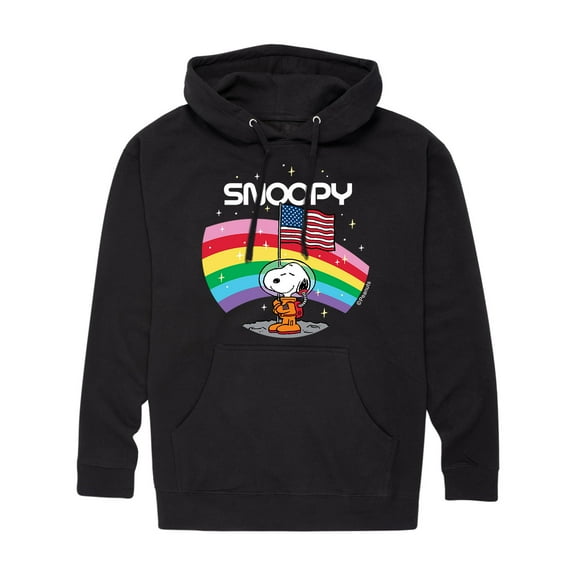 Peanuts - Snoopy Space Badge - Men's Pullover Hooded Fleece Sweatshirt