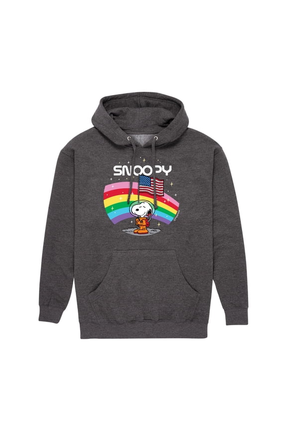 - Snoopy Space Badge - Men's Pullover Hoodie