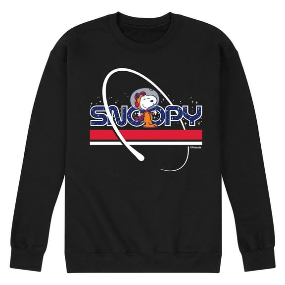 Peanuts - Snoopy Space Beagle Astronaunt Crewneck Fleece Pullover Sweatshirts