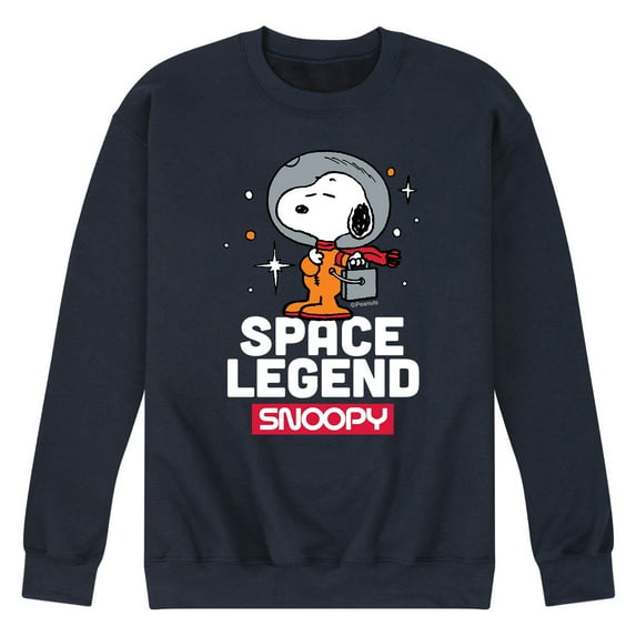 Peanuts - Snoopy Space Beagle Astronaunt Crewneck Fleece Pullover Sweatshirts