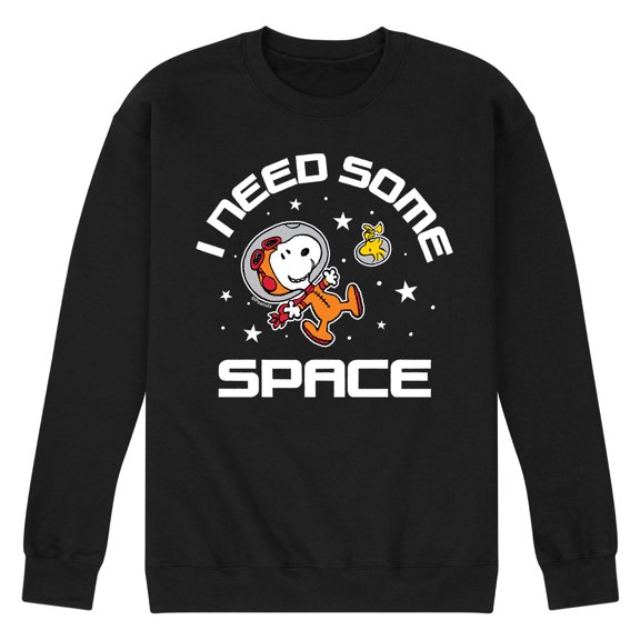Peanuts - Snoopy Space Beagle Astronaunt Crewneck Fleece Pullover Sweatshirts