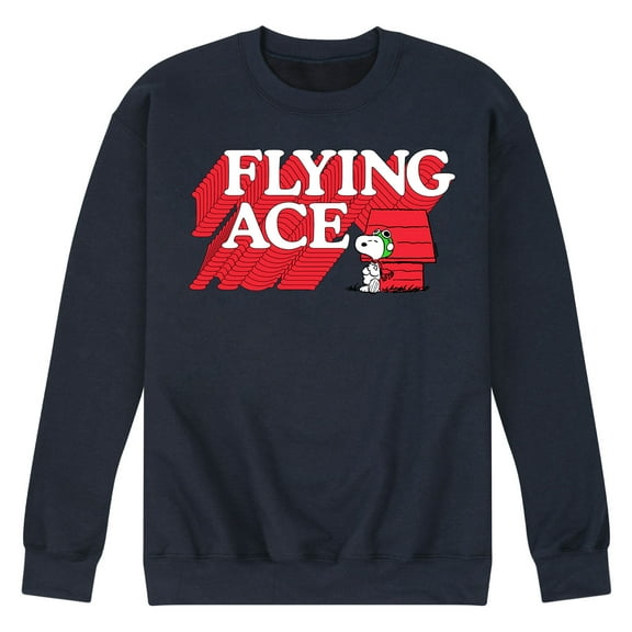Peanuts - Snoopy Space Beagle Astronaunt Crewneck Fleece Pullover Sweatshirts