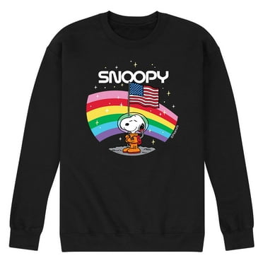 Peanuts - Snoopy Space Beagle Astronaunt Crewneck Fleece Pullover Sweatshirts