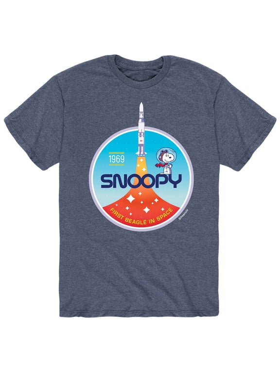 - Snoopy Space Beagle 1969 Men's Short Sleeve Graphic T-Shirt