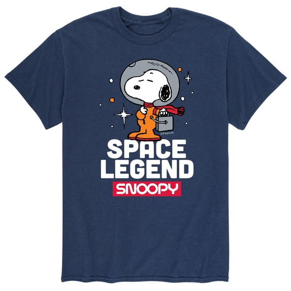 Peanuts - Snoopy Space Beagle Astronaunt Short Sleeve Graphic T-Shirts
