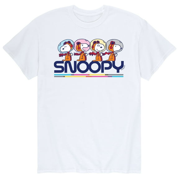 Peanuts - Snoopy Space Beagle Astronaunt Short Sleeve Graphic T-Shirts