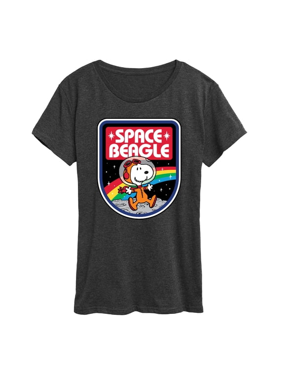 - Snoopy Space Beagle Women's Short Sleeve Graphic T-Shirt