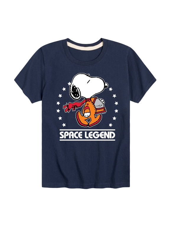 - Snoopy Space Legend Boys' Short Sleeve Graphic T-Shirt