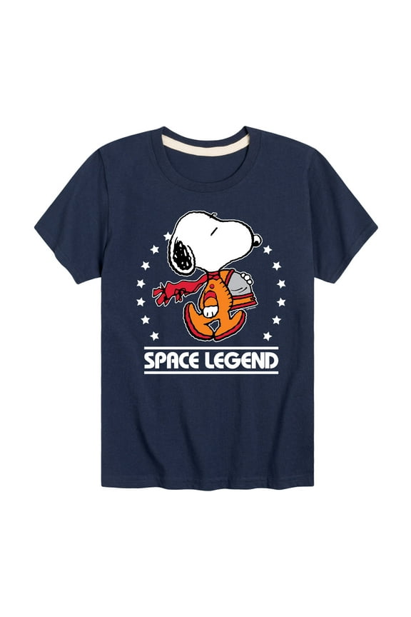 - Snoopy Space Legend - Toddler And Youth Short Sleeve Graphic T-Shirt
