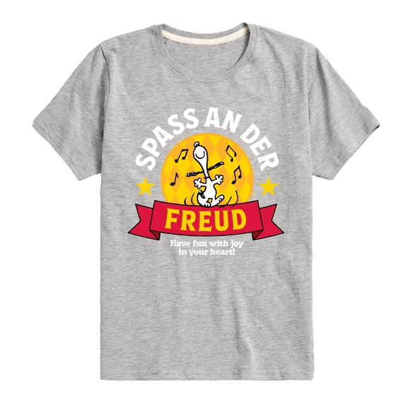 Peanuts - Snoopy Spass An Der Freud - Toddler & Youth Short Sleeve Graphic T-Shirt