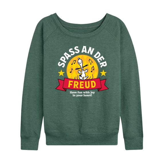 Peanuts - Snoopy Joy in Your Heart - Women's Lightweight French Terry Long Sleeve Shirt