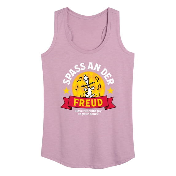 Peanuts - Snoopy Spass An Der Freud - Women's Racerback Tank Top