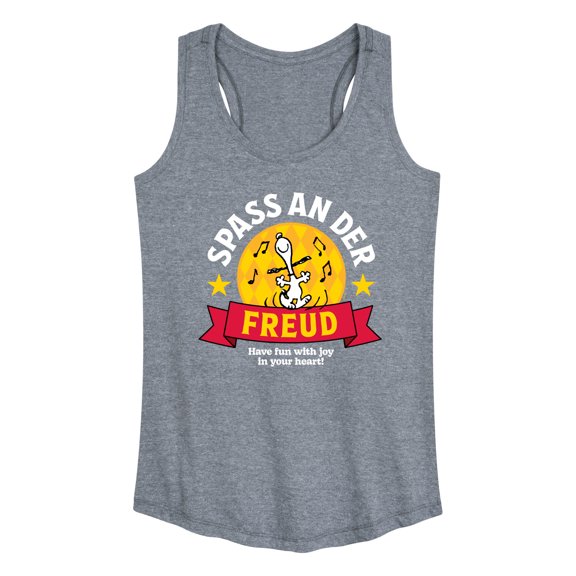 Peanuts - Snoopy Spass An Der Freud - Women's Racerback Tank Top
