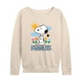 thumbnail image 1 of Peanuts - Snoopy Spring Lights - Women's French Terry Long Sleeve Pullover, 1 of 5