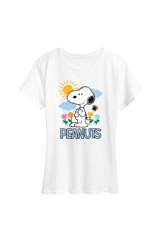 - Snoopy Spring Lights - Women's Short Sleeve Graphic T-Shirt