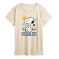 thumbnail image 1 of Peanuts - Snoopy Spring Lights - Women's Short Sleeve Graphic T-Shirt, 1 of 5