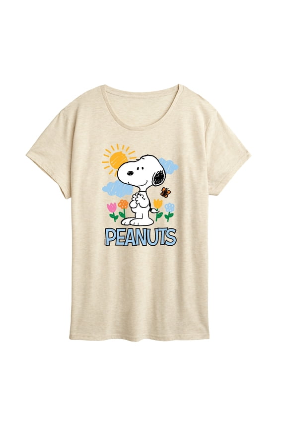 - Snoopy Spring Lights - Women's Short Sleeve Graphic T-Shirt