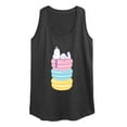 thumbnail image 1 of Peanuts - Snoopy Stacked Macarons - Women's Racerback Tank Top, 1 of 6