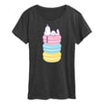 thumbnail image 1 of Peanuts - Snoopy Stacked Macarons - Women's Short Sleeve Graphic T-Shirt, 1 of 6