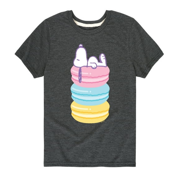 Peanuts - Snoopy Stacked Macarons - Youth Short Sleeve Tee
