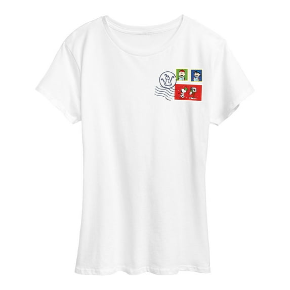 Peanuts - Snoopy Stamps - Women's Short Sleeve Graphic T-Shirt