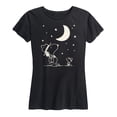 thumbnail image 1 of Peanuts - Snoopy Star Gazing - Women's Short Sleeve Graphic T-Shirt, 1 of 6