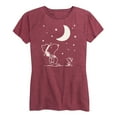 thumbnail image 1 of Peanuts - Snoopy Star Gazing - Women's Short Sleeve Graphic T-Shirt, 1 of 6