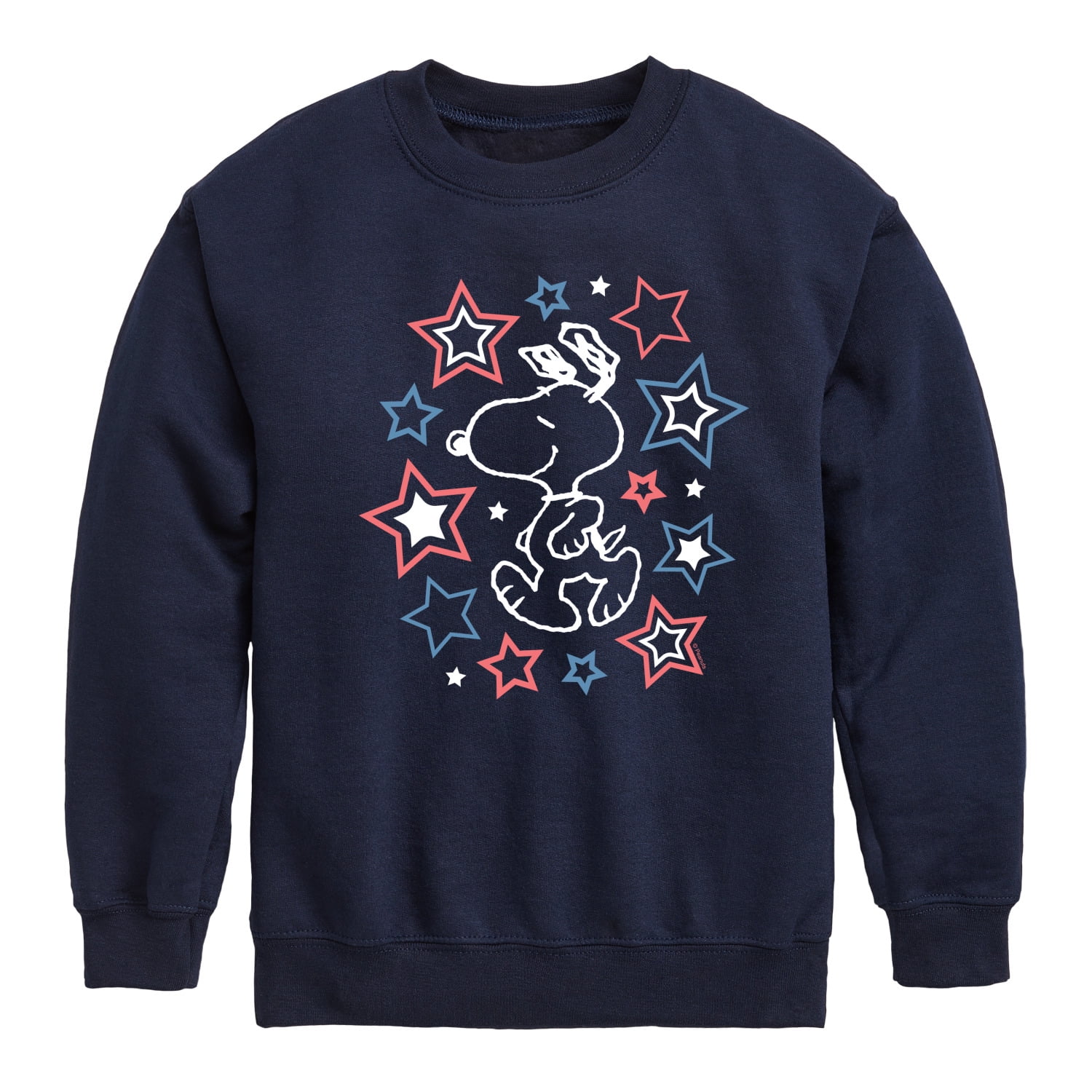 Peanuts Snoopy Stars Toddler Youth Crewneck Fleece