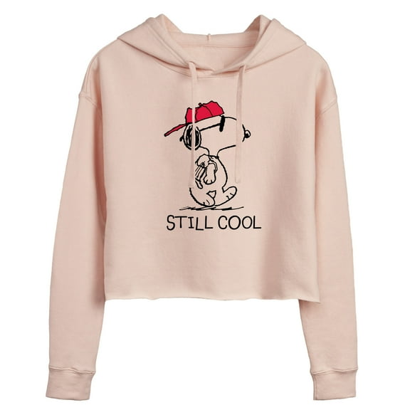 Peanuts - Snoopy Still Cool - Juniors Cropped Pullover Hoodie
