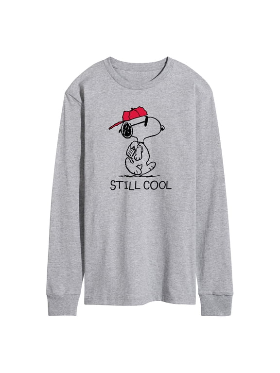 - Snoopy Still Cool Men's Long Sleeve Graphic T-Shirt