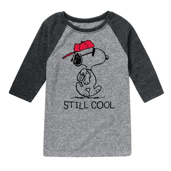 Peanuts - Snoopy Still Cool - Toddler & Youth Raglan Graphic T-Shirt
