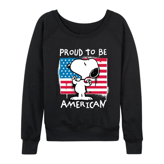 Peanuts - Snoopy Street USA - Women's French Terry Long Sleeve Pullover