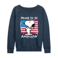 thumbnail image 1 of Peanuts - Snoopy Street USA - Women's French Terry Long Sleeve Pullover, 1 of 5